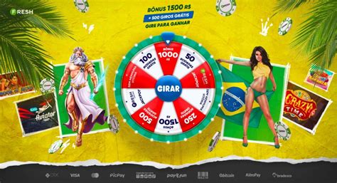 Fresh Casino: 50 giros grátis sem depósito + R00 com 500 